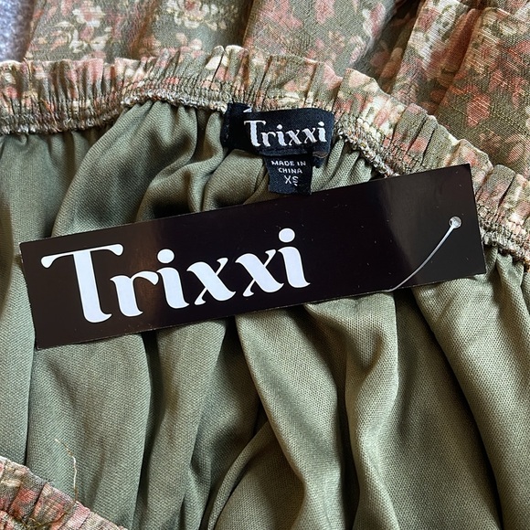 Short Puff Sleeve Fall Midi Dress -Sz XS - Picture 6 of 6